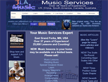 Tablet Screenshot of jlamusic.com